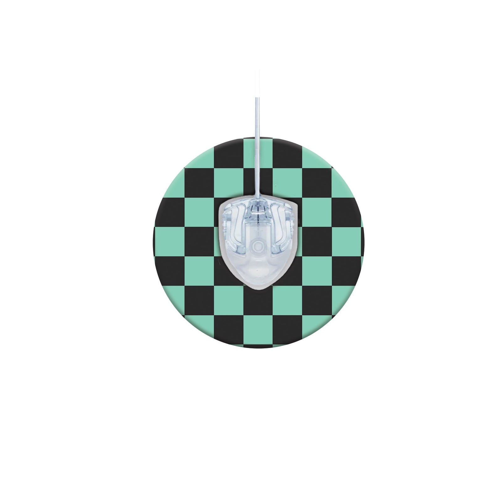 041_teal_and_black_checkers_Infusion_Set