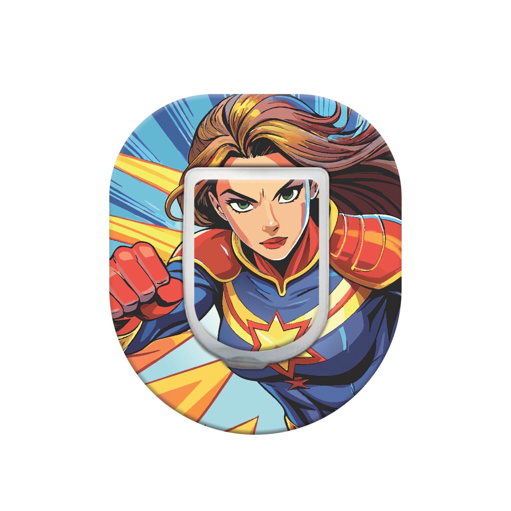 133_Super_hero_white_woman_Omnipod_Mini