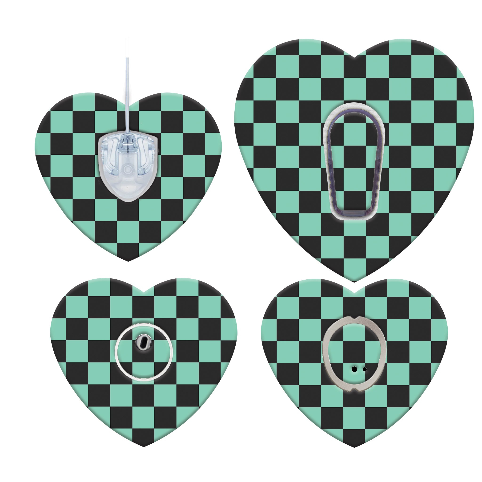 41_teal_and_black_checkers_Main_Menu_Heart