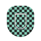 041_teal_and_black_checkers_Omnipod