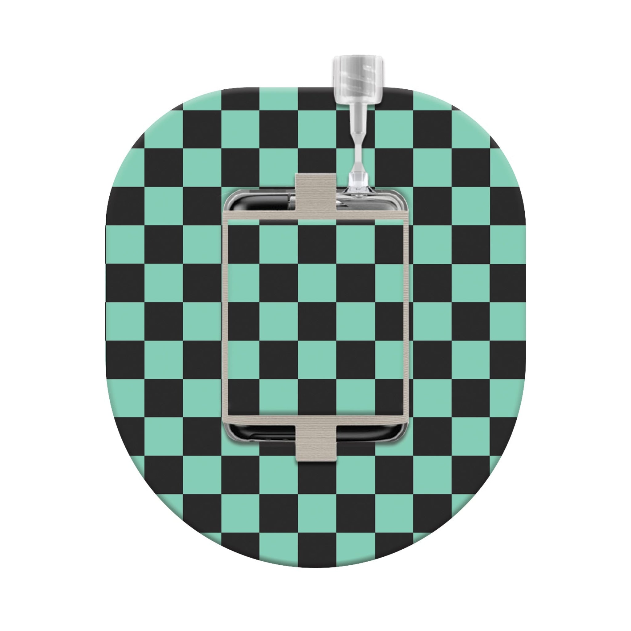 041_teal_and_black_checkers_Tandem_Mobi