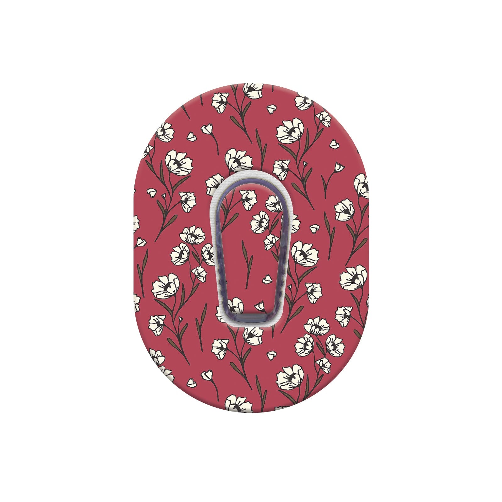 125_maroon_flowers_Dexcom_G6_Original